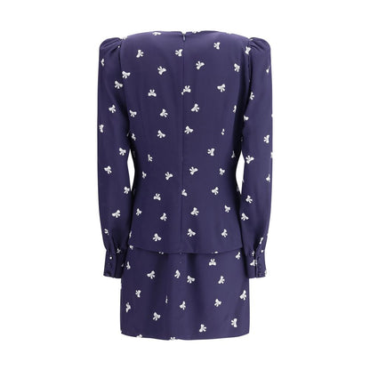 Bow patterned short Dress