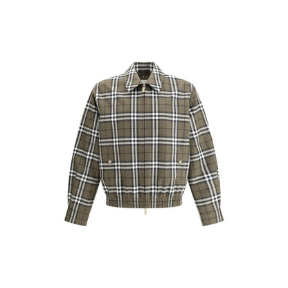 Check pattern wool Harrington Jacket