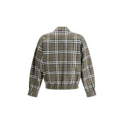 Check pattern wool Harrington Jacket