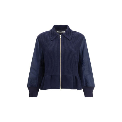 Bomber Jacket with wool inserts