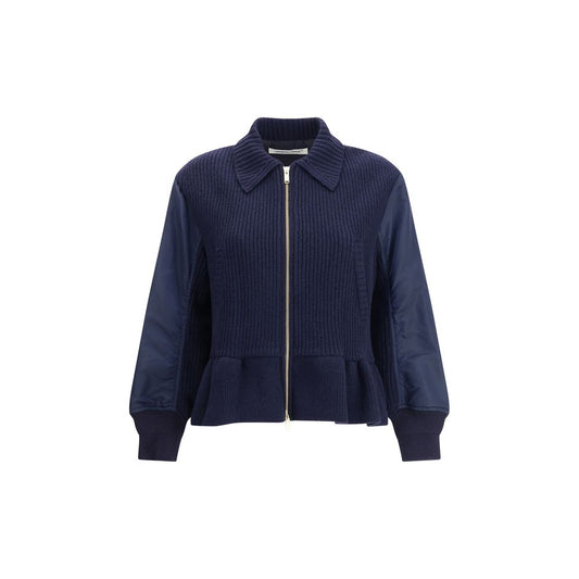 Bomber Jacket with wool inserts