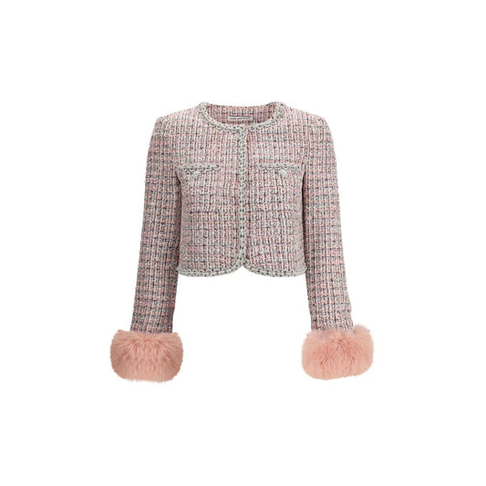 Bouclé fur cuffed Jacket