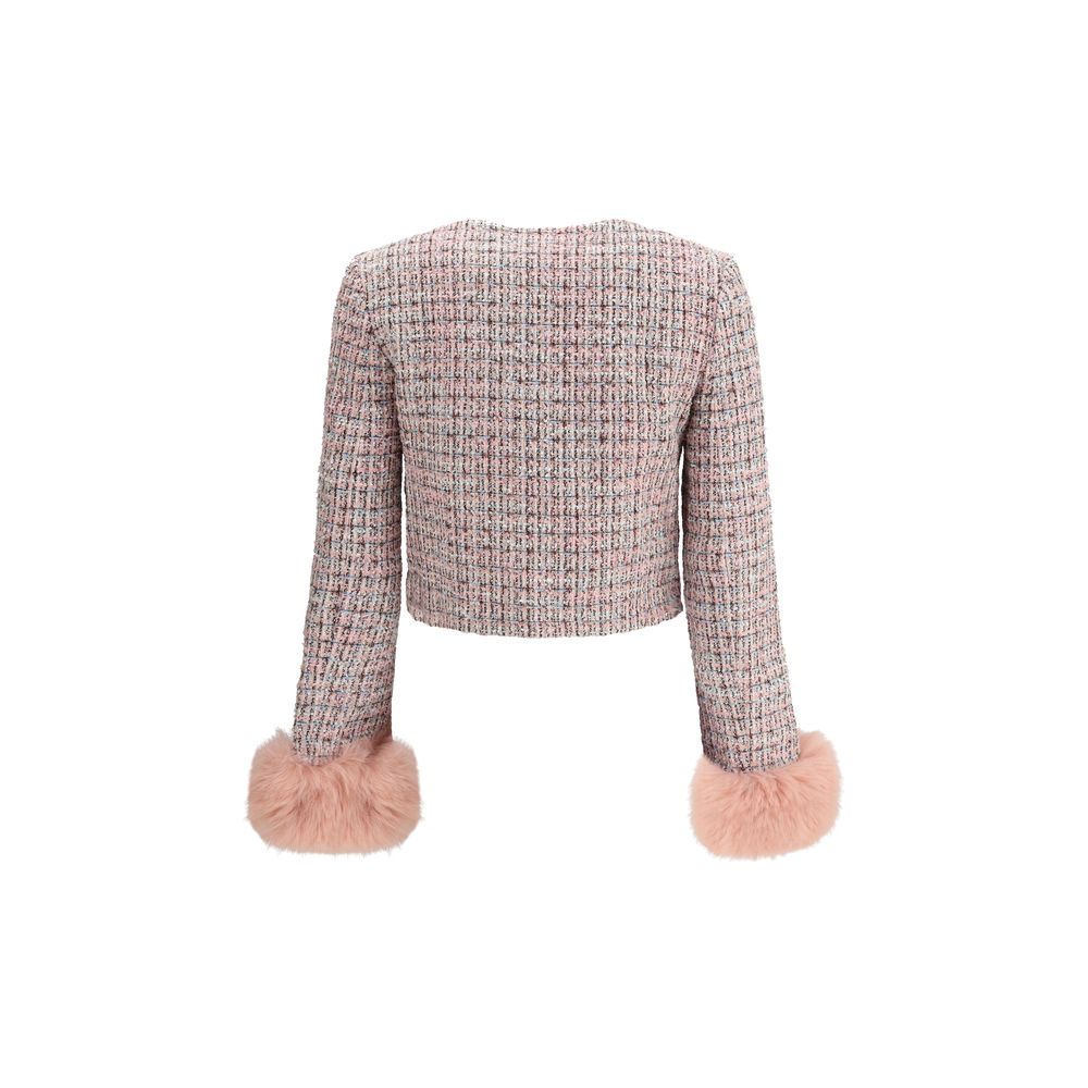 Bouclé fur cuffed Jacket