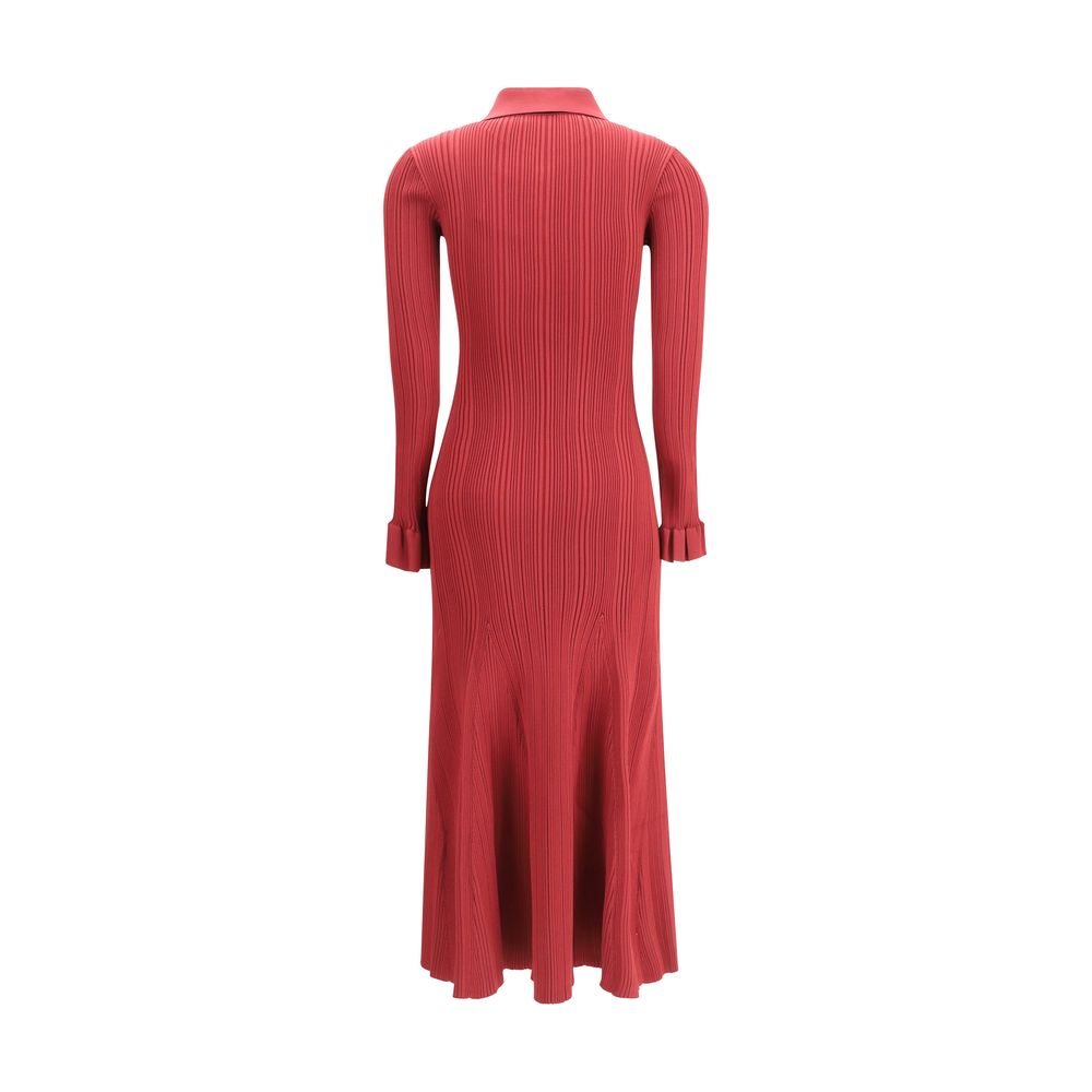 Ribbed knit midi Dress