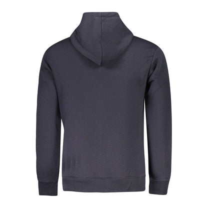 Blue Cotton Men Sweater