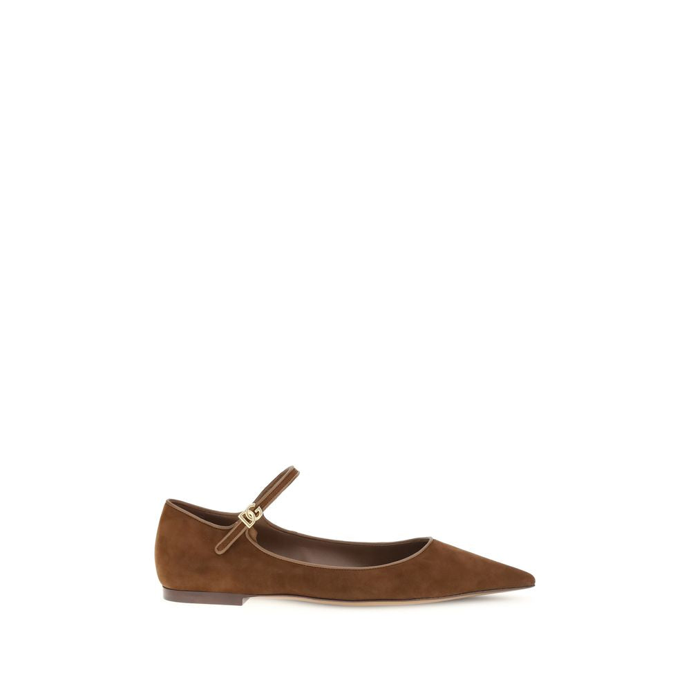 Suede and nappa leather Ballerinas