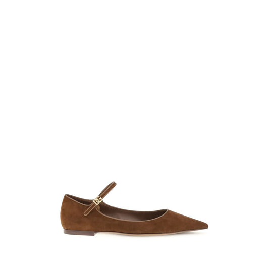 Suede and nappa leather Ballerinas