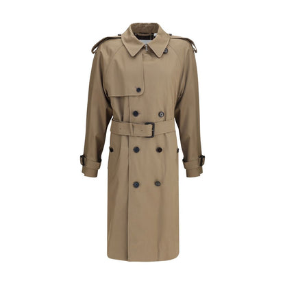 Long cotton gabardine Trench Coat