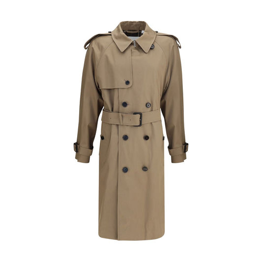 Long cotton gabardine Trench Coat