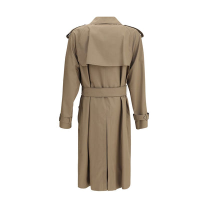 Long cotton gabardine Trench Coat