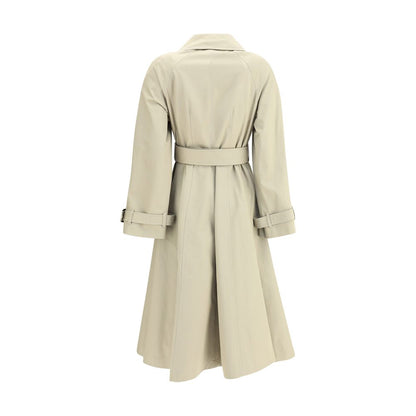 Ellingham fit-and-flare long gabardine Trench Coat