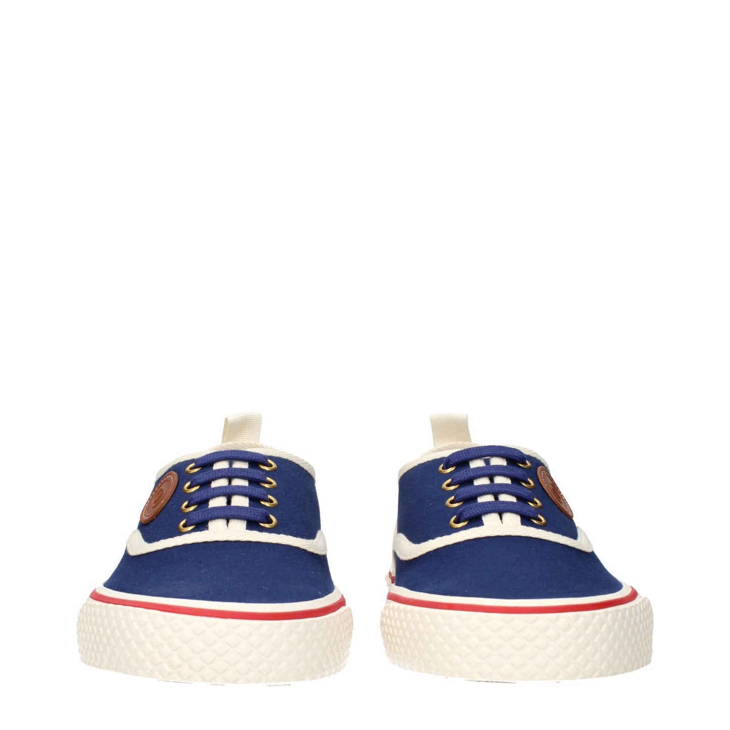 Blue Fabric Low Tops