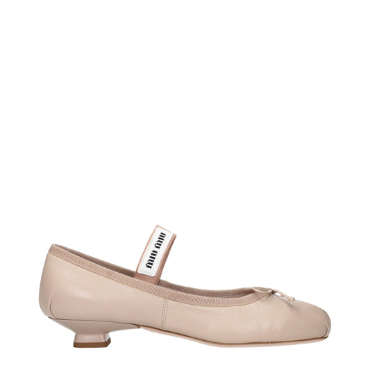 Pink Leather Ballet Flats