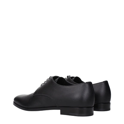 Black Leather Oxfords And Derbies