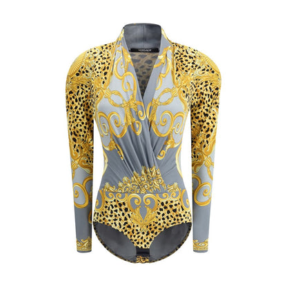 Leopard draped Bodysuit