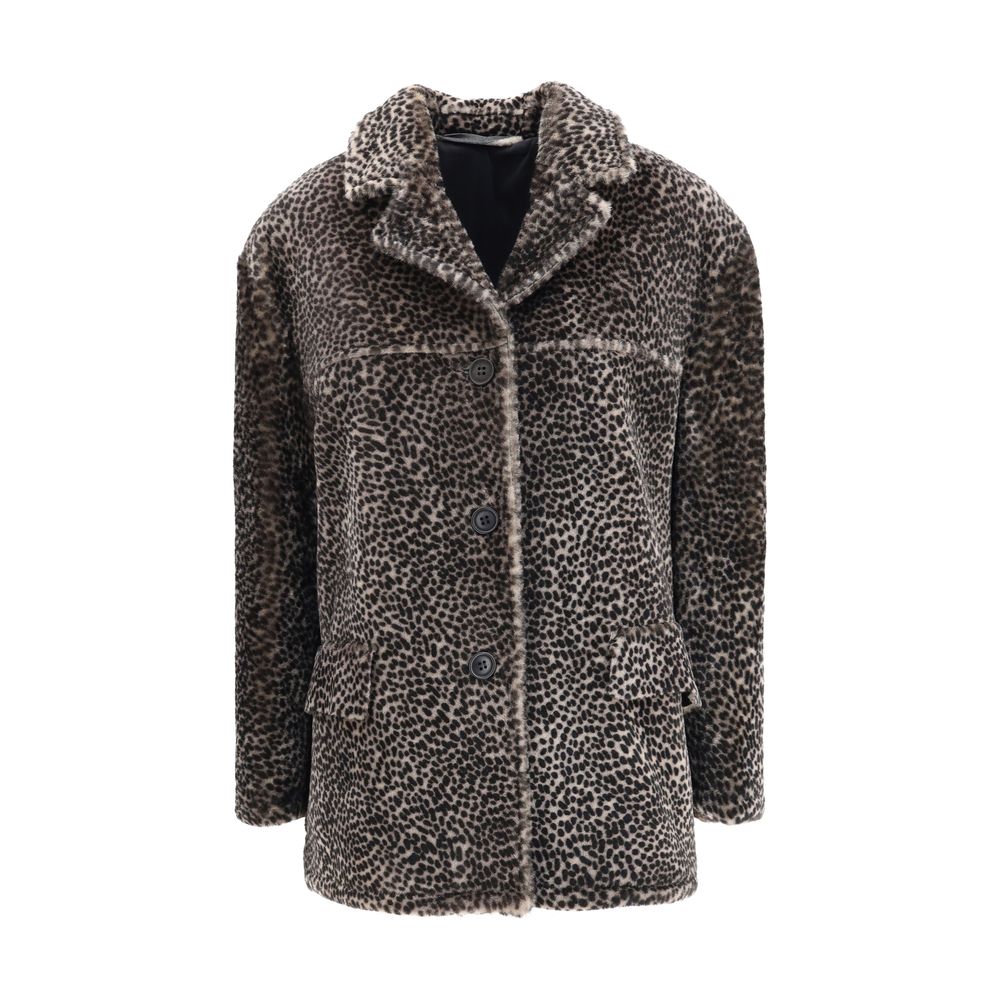 Spotted patterned Fur Jacket