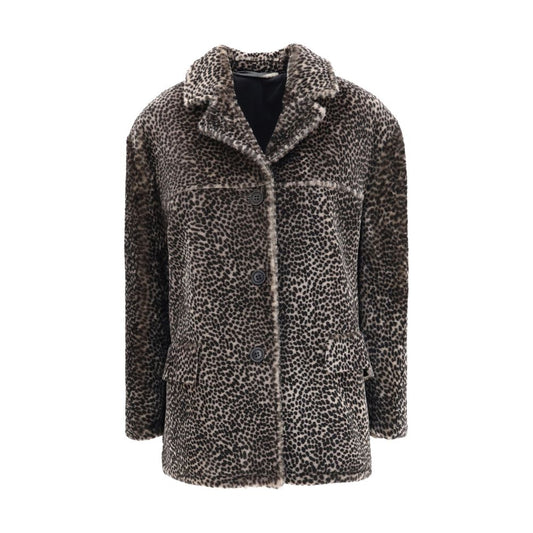 Spotted patterned Fur Jacket