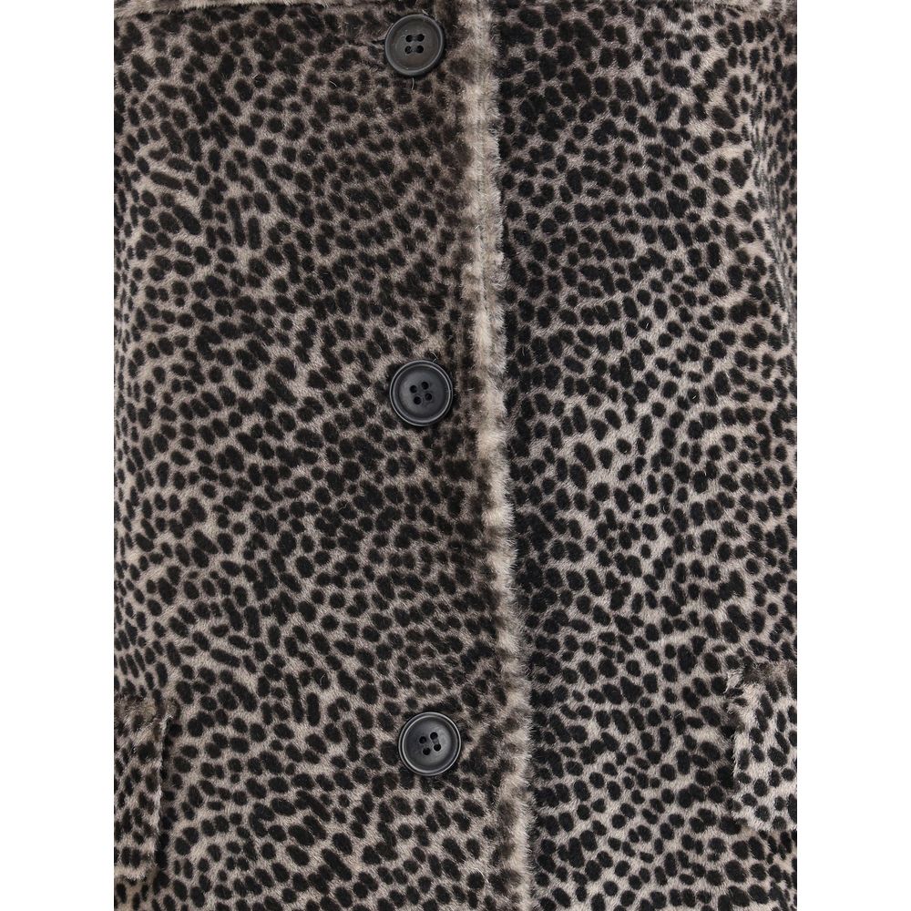Spotted patterned Fur Jacket