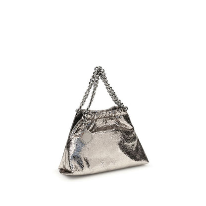 Metallic crackle-effect Falabella Shoulder Bag