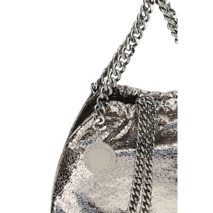 Metallic crackle-effect Falabella Shoulder Bag