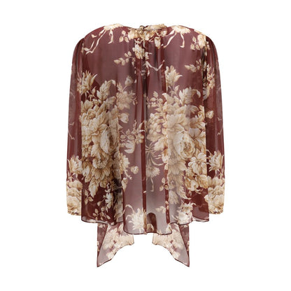 Silk chiffon floral Shirt