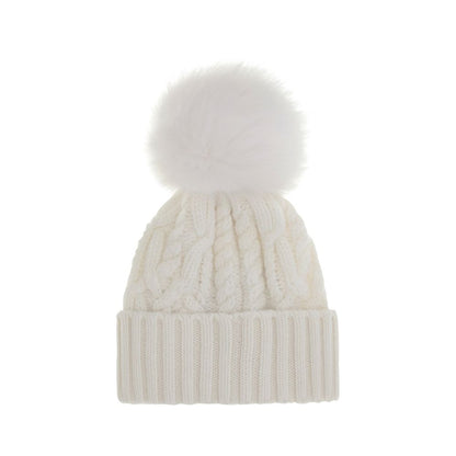 Cashmere blend Hat with pom-pon