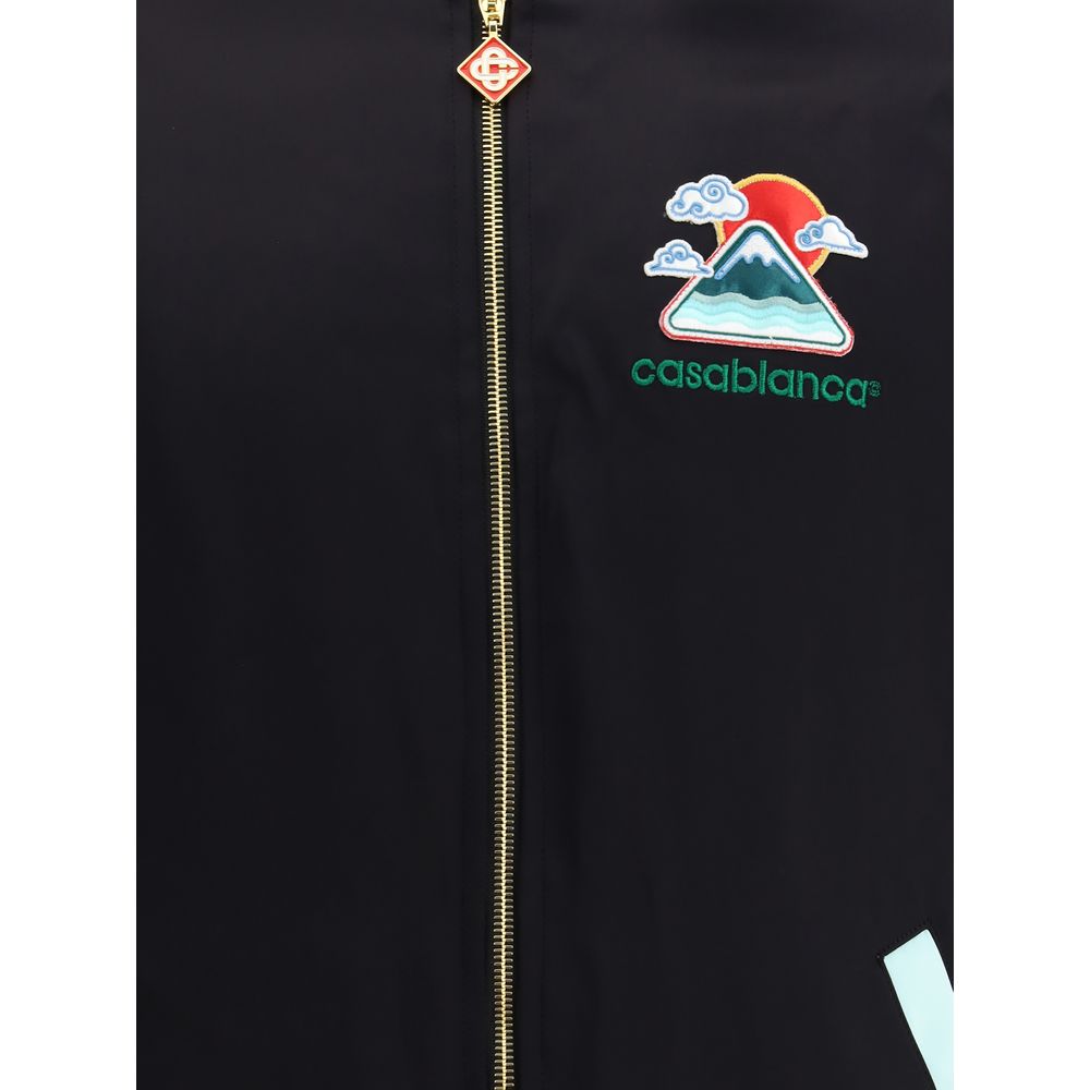 Two-tone satin bomber Jacket