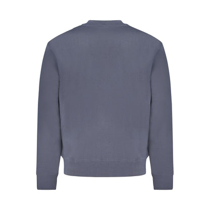 Blue Cotton Men Sweater
