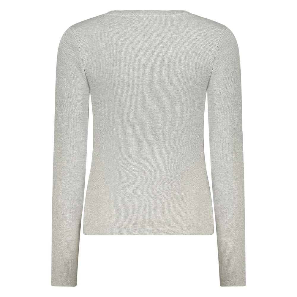 Gray Cotton Women's T-Shirt