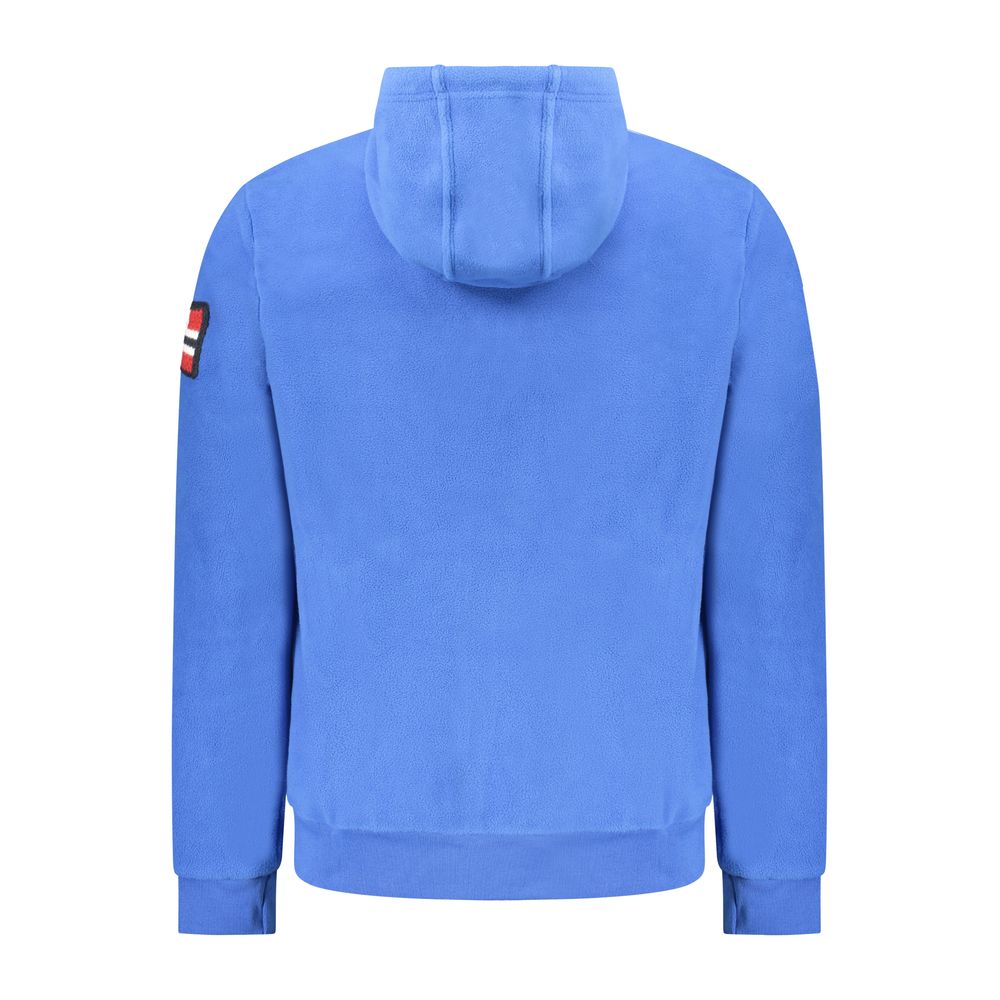 Blue Polyester Men Sweater