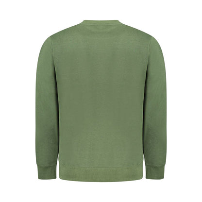Green Cotton Men Sweater