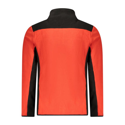 Red Polyester Men Sweater