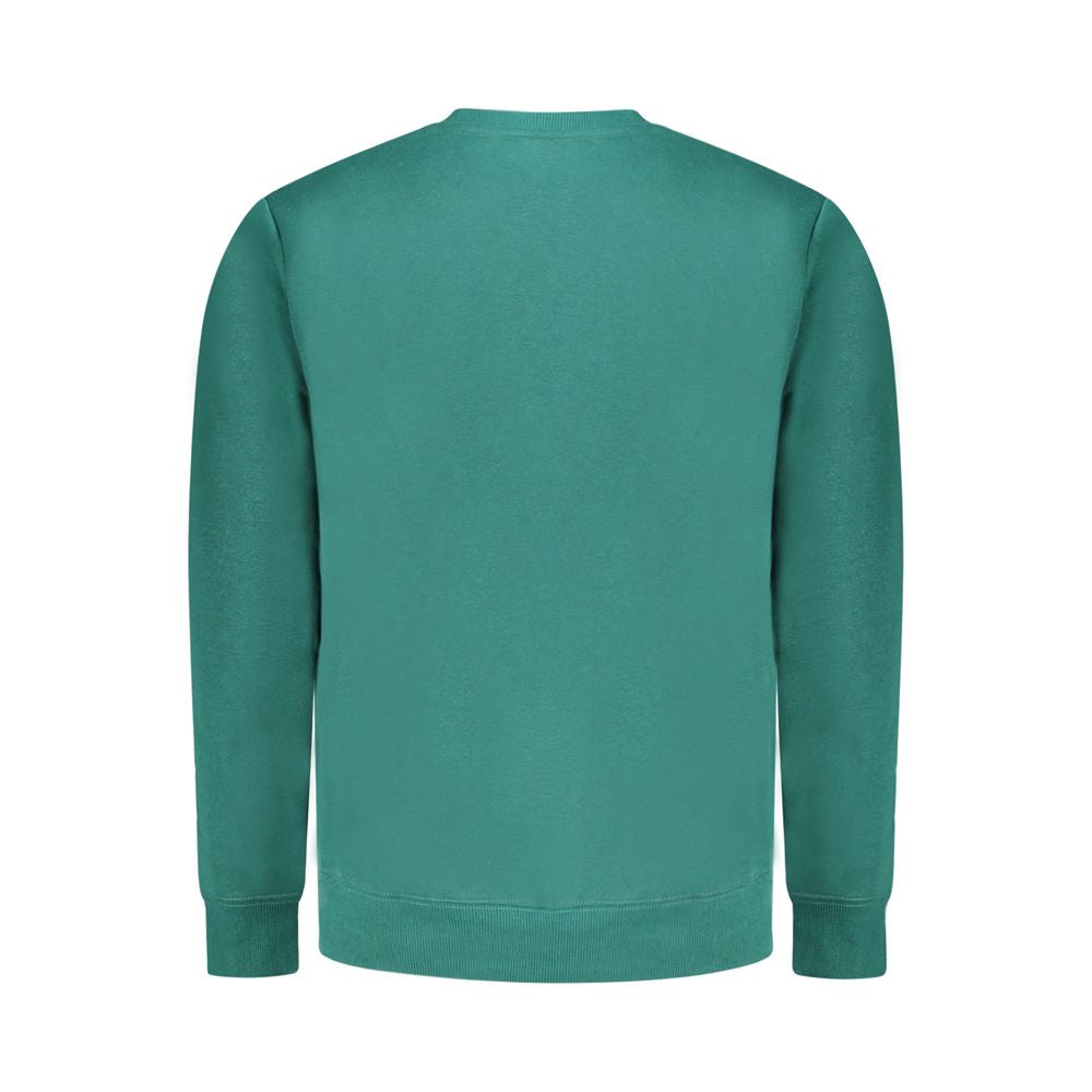 Green Cotton Men Sweater