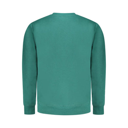 Green Cotton Men Sweater