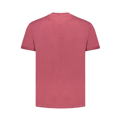 Red Cotton Men T-Shirt