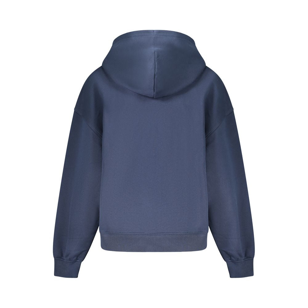 Blue Cotton Women Sweater