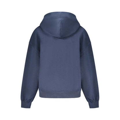 Blue Cotton Women Sweater