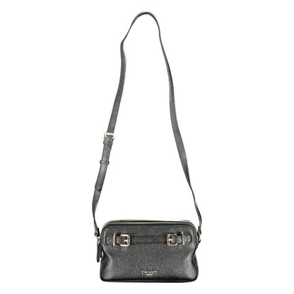 Black Polyethylene Women Handbag
