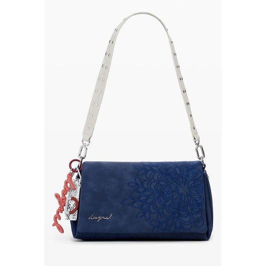 Blue Polyethylene Women Handbag