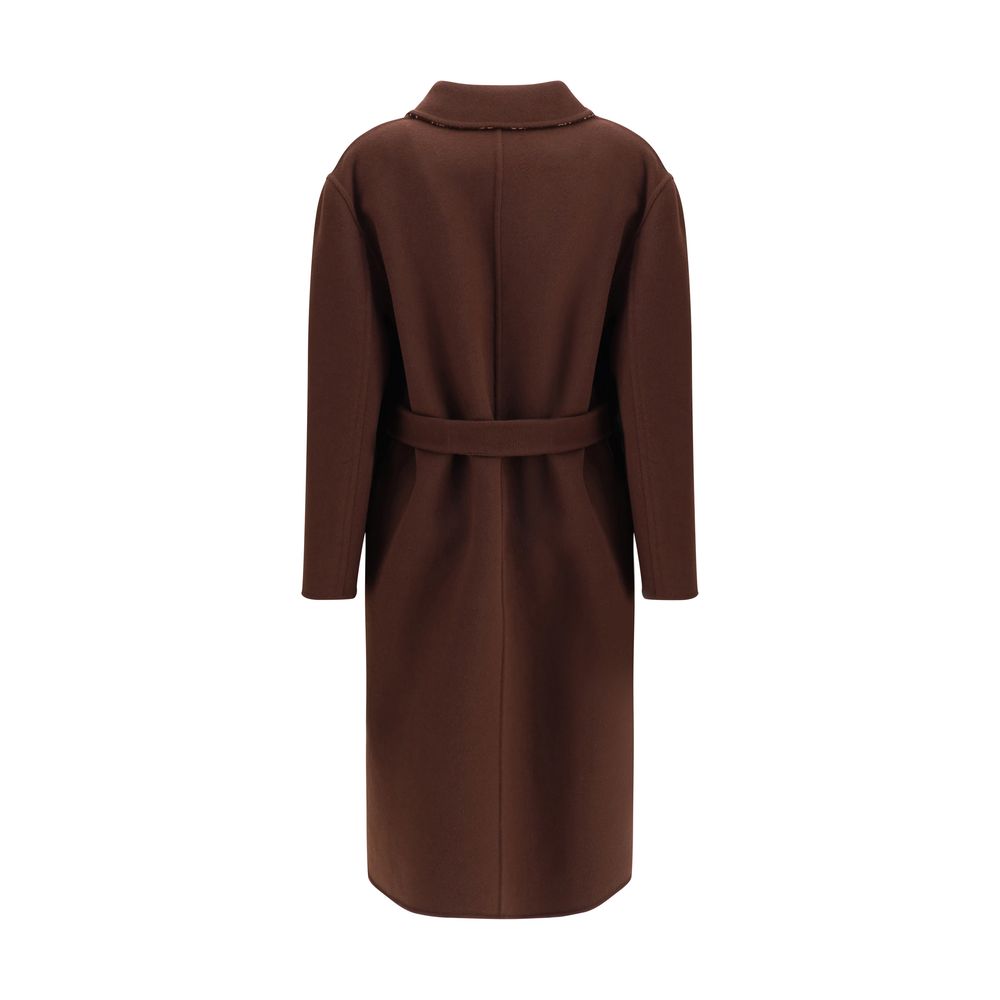 Silk and wool reversible Coat