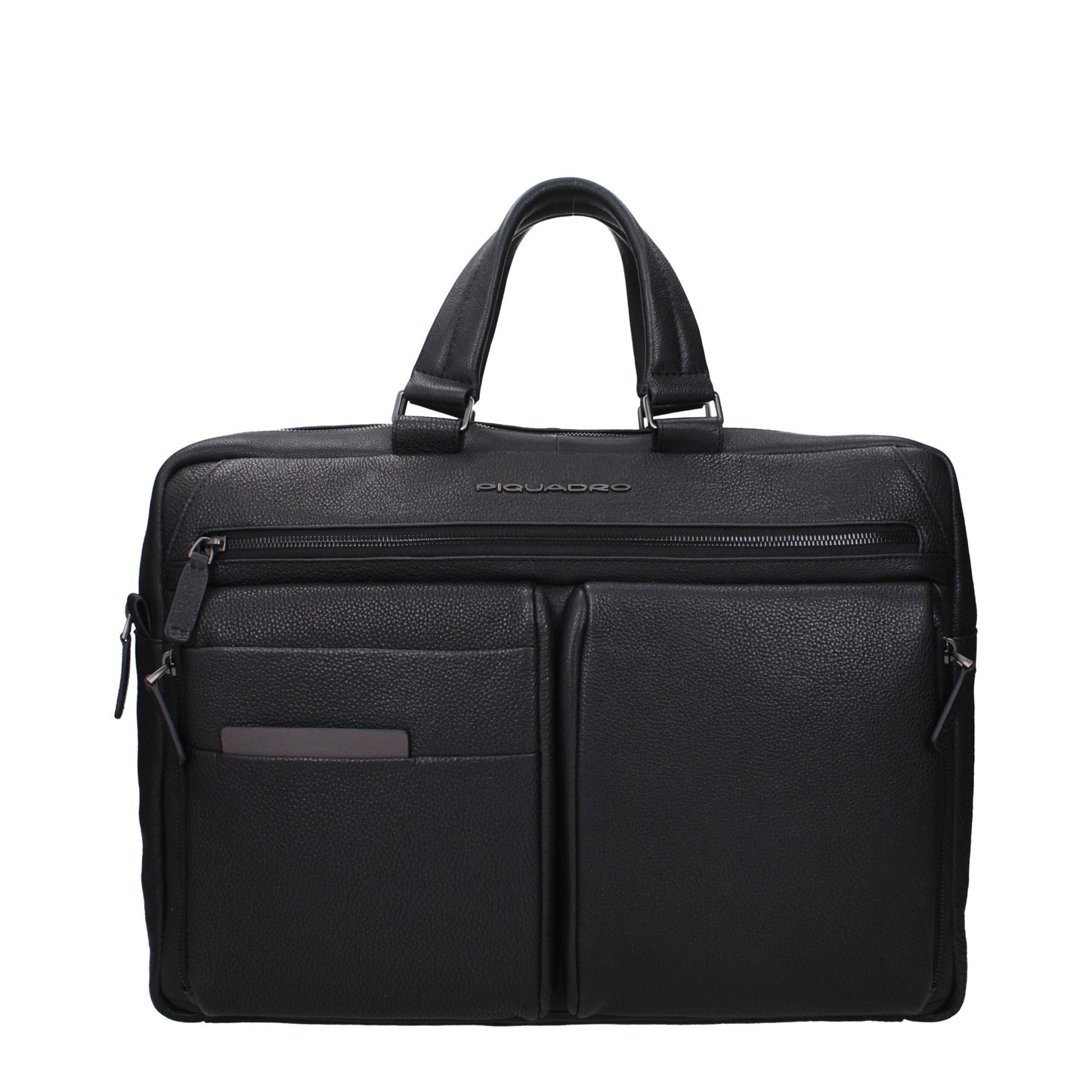Black Leather Business And Laptop Bags