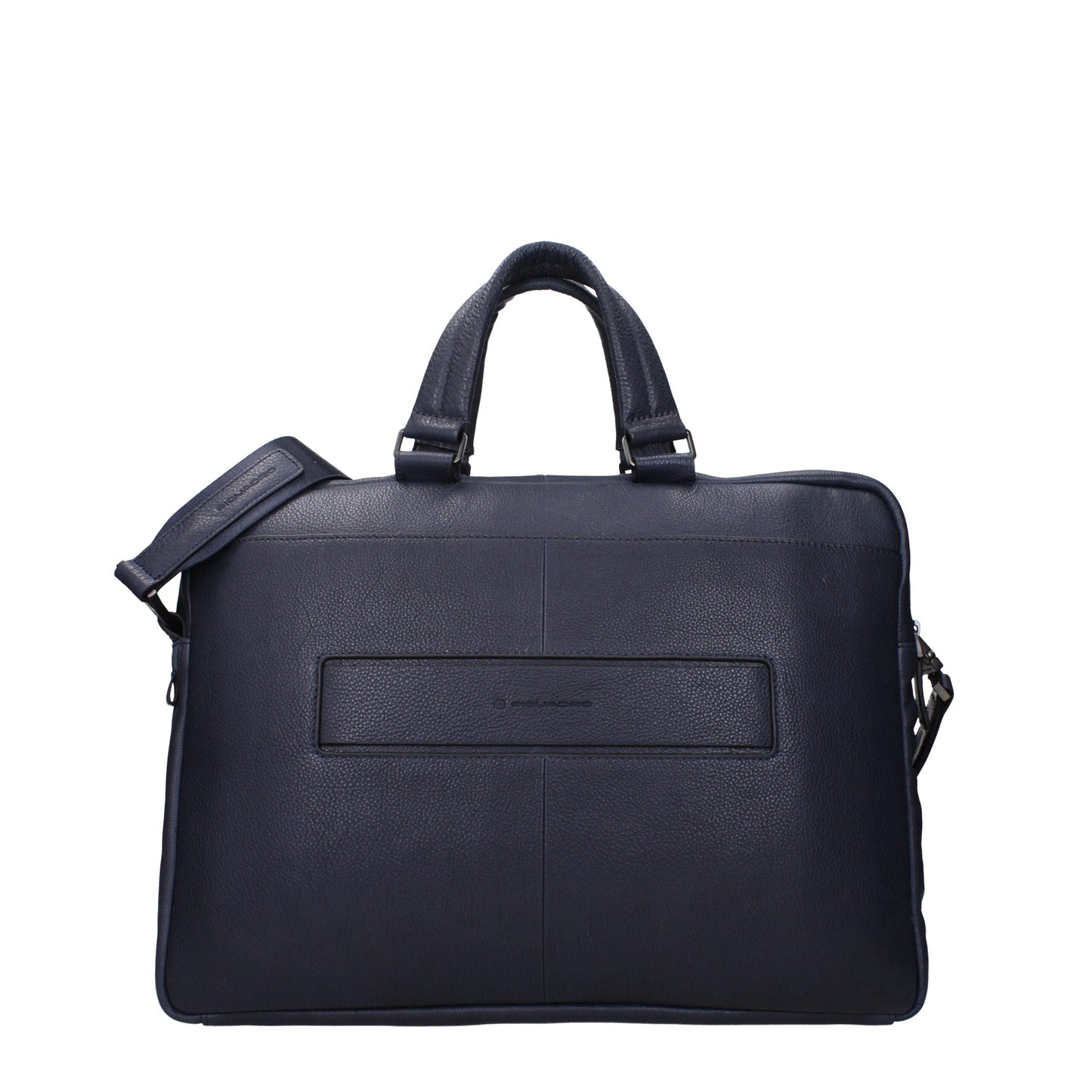 Blue Leather Business And Laptop Bags