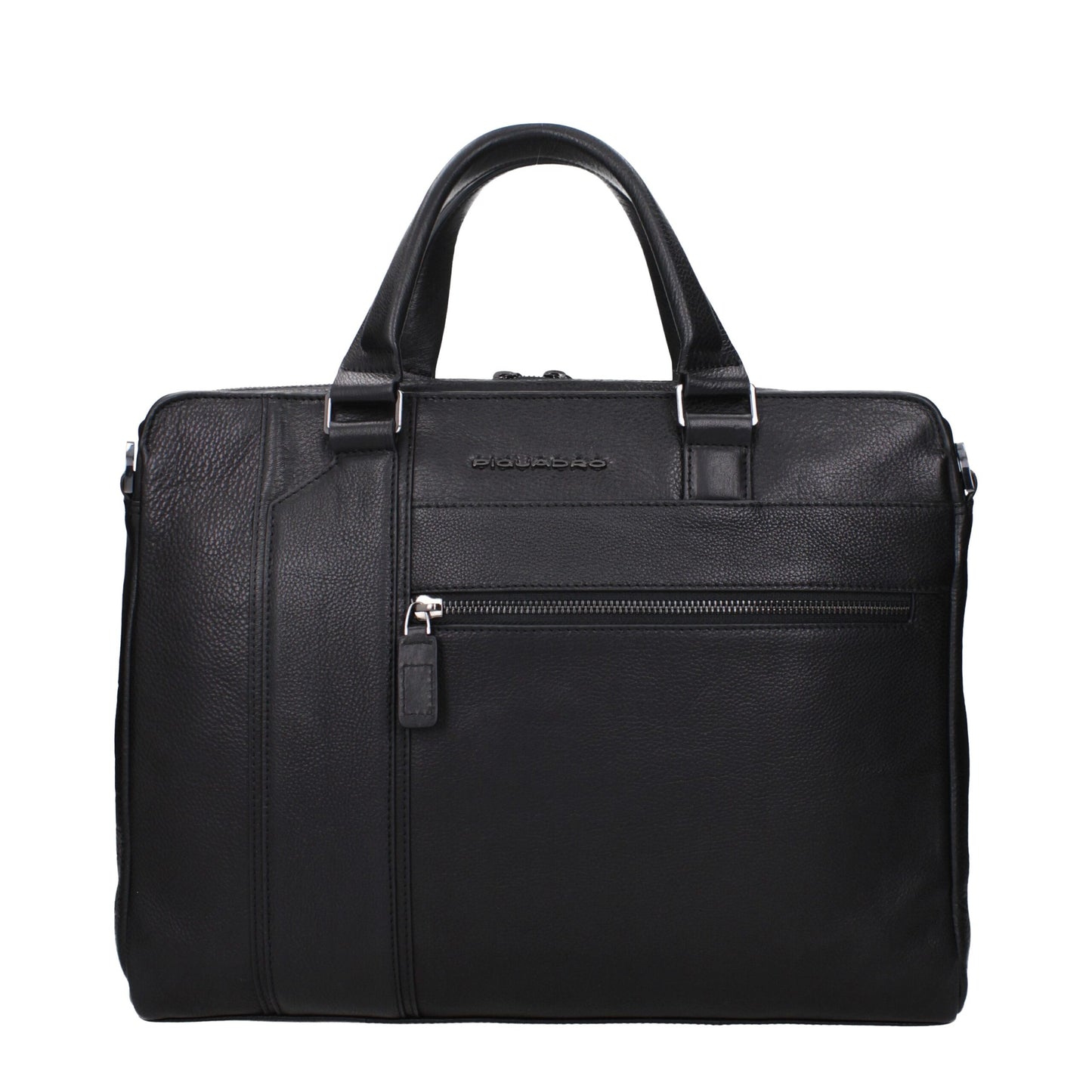 Black Leather Business And Laptop Bags