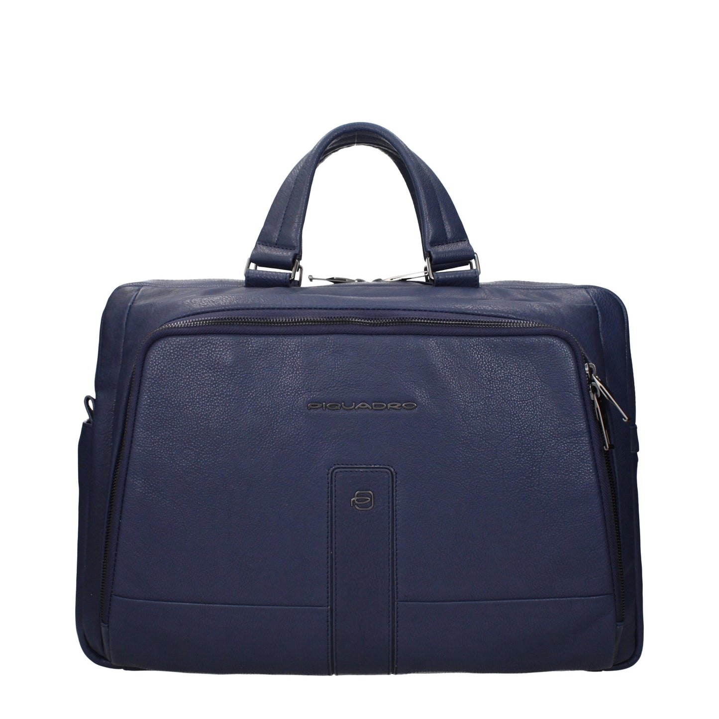 Blue Leather Business And Laptop Bags