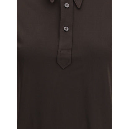 Semi-sheer polo Shirt