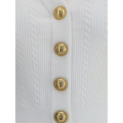 Ribbed and braided Cardigan