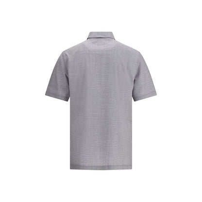 Virgin wool poplin polo Shirt