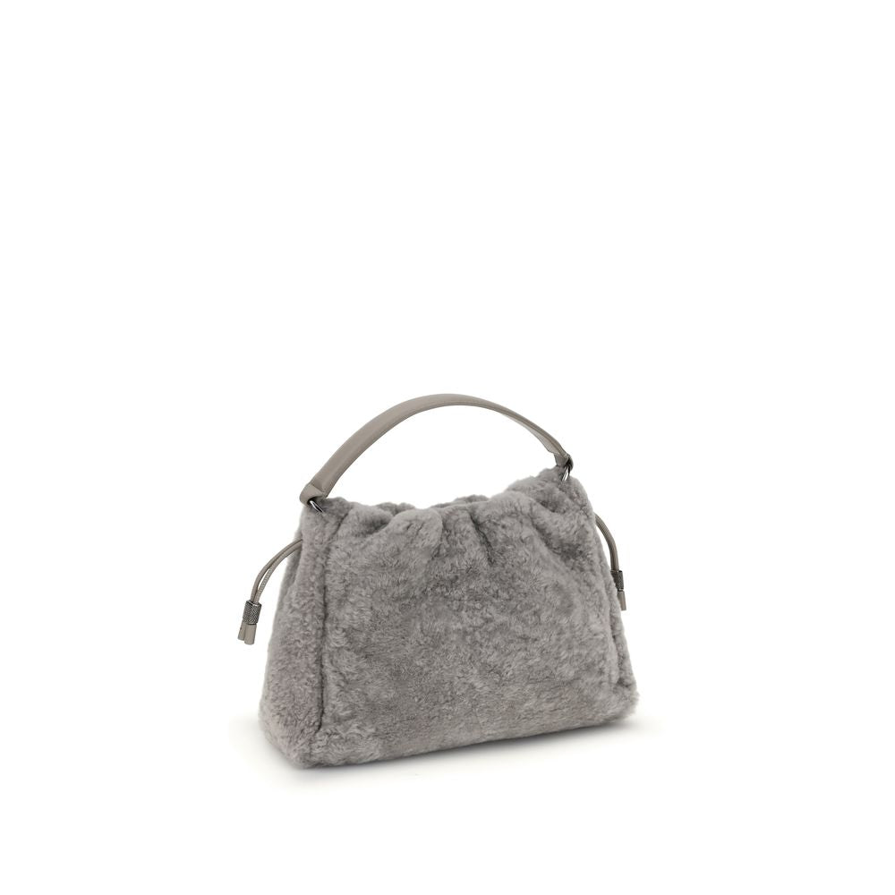 Small shearling Mellow Shoulder Bag