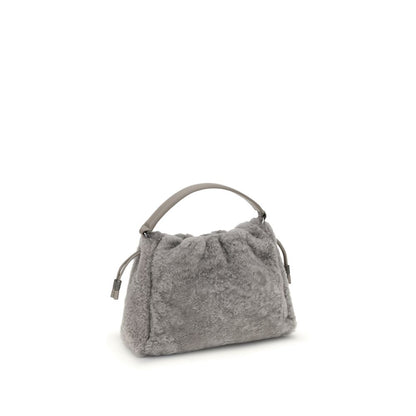 Small shearling Mellow Shoulder Bag
