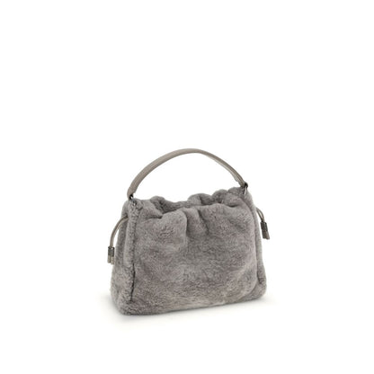 Small shearling Mellow Shoulder Bag